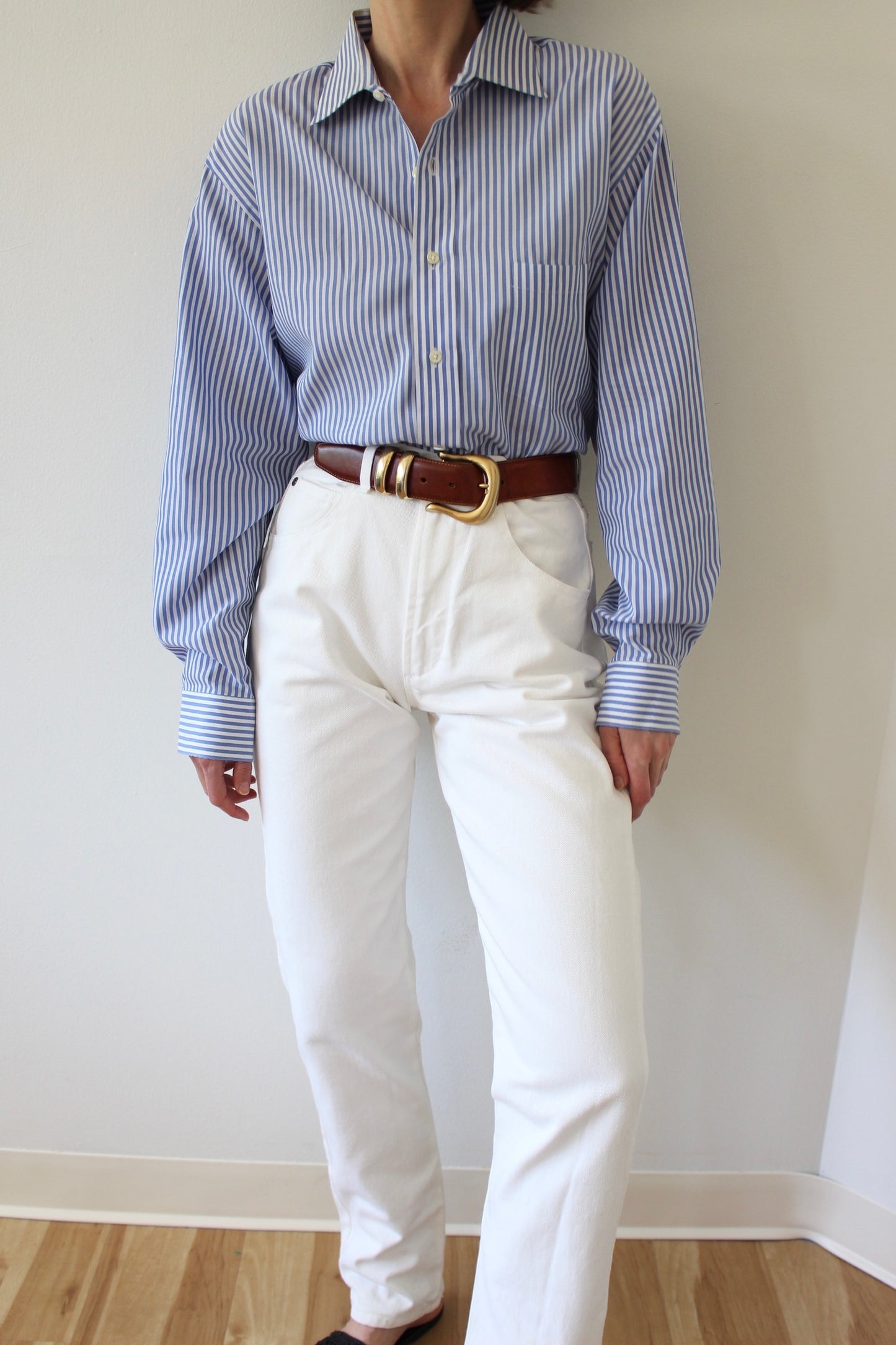 Vintage Sky Striped Button Down Shirt