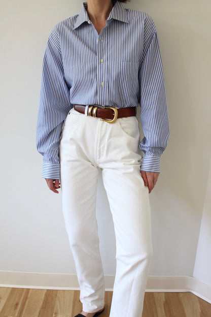 Vintage Sky Striped Button Down Shirt