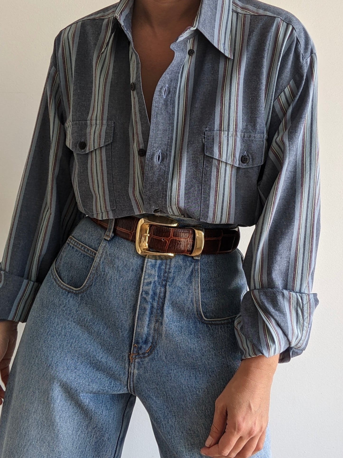 Vintage Striped Cotton Shirt