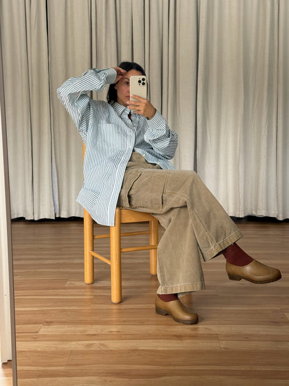 Vinage Ocean Striped Cotton Shirt