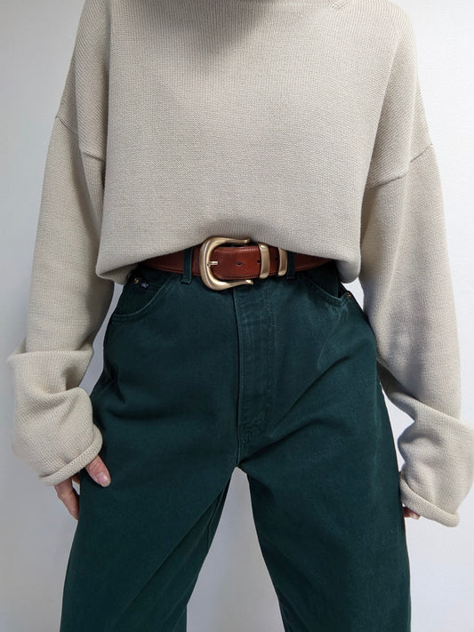 Vintage Pine Green Denim