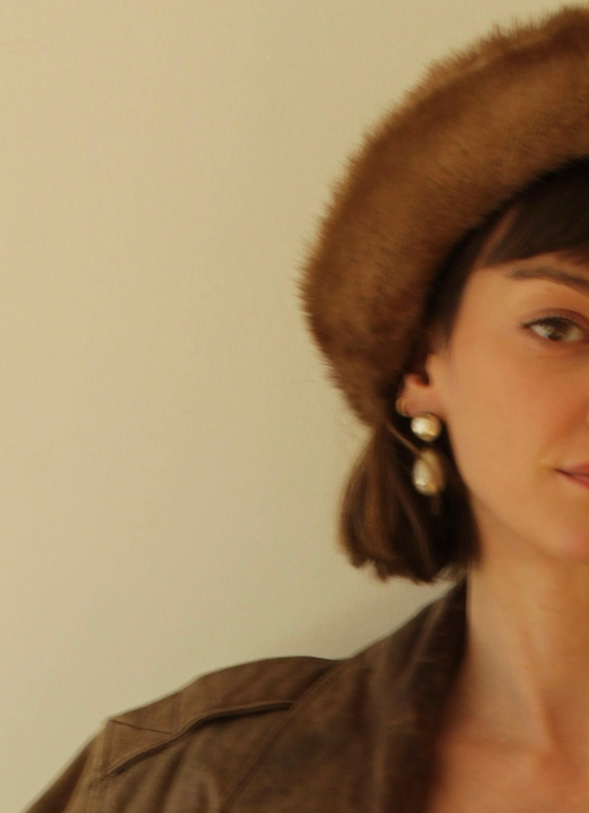 Lovely Vintage Faux Pearl Drop Earrings