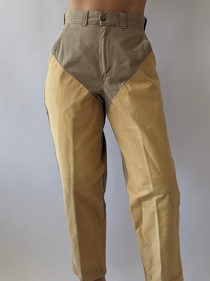 Vintage Canvas-Leg Cotton Pants