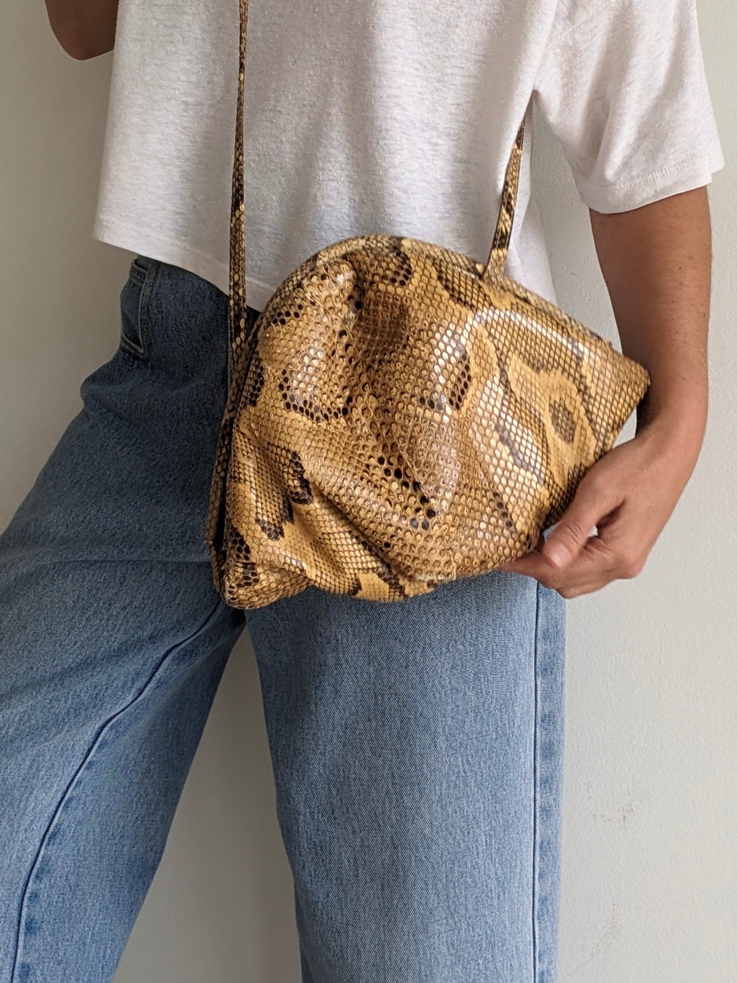 Incredible Vintage Genuine Snakeskin Purse