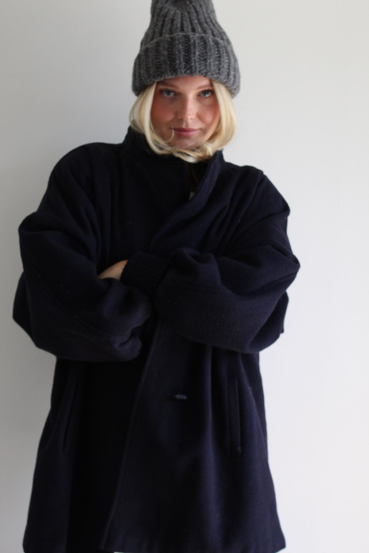 Vintage Midnight Wool Coat