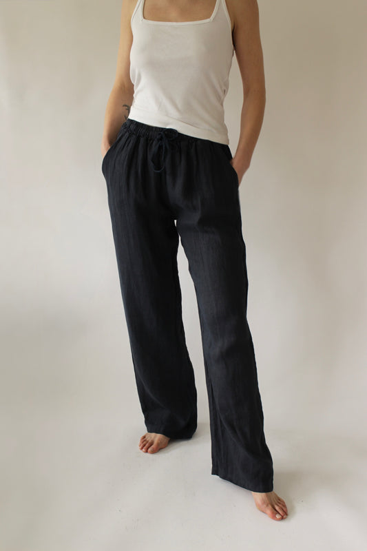 Straight Linen Trouser