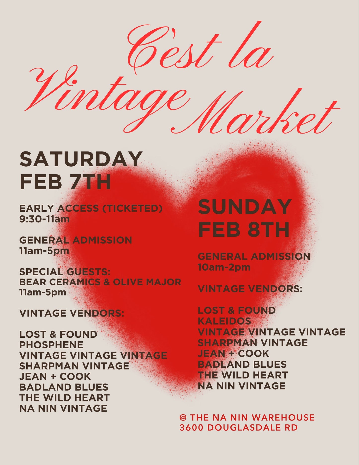 C'est La Vintage Market Early Bird Access