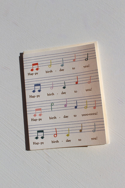 Birthday Song Card