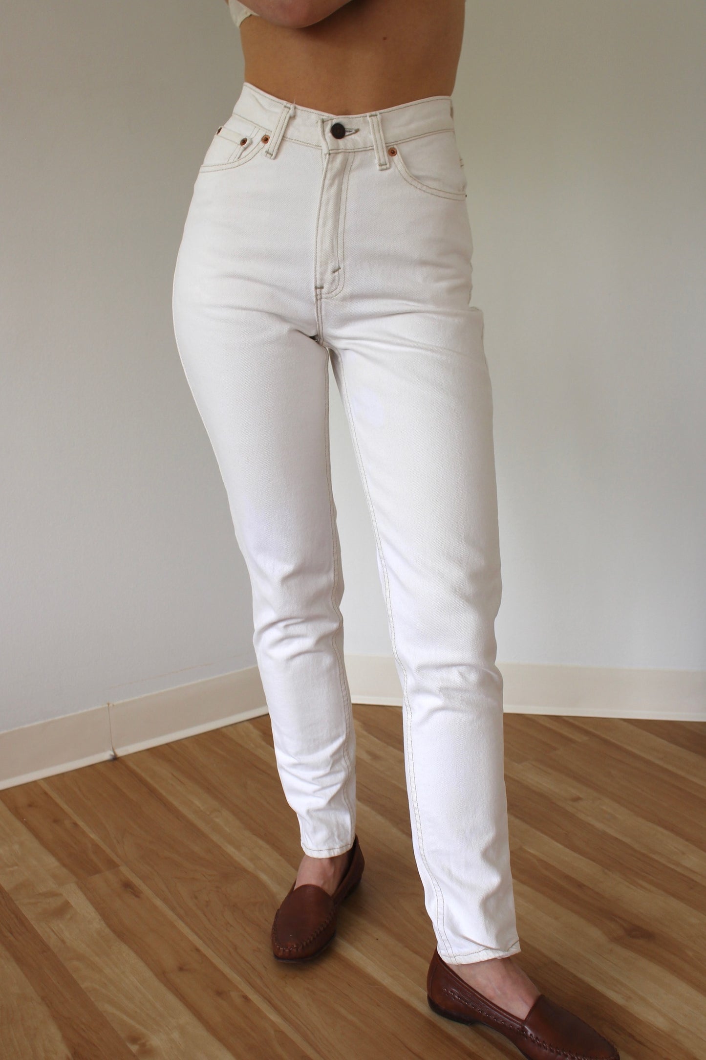 Vintage Levi's 512 White Denim