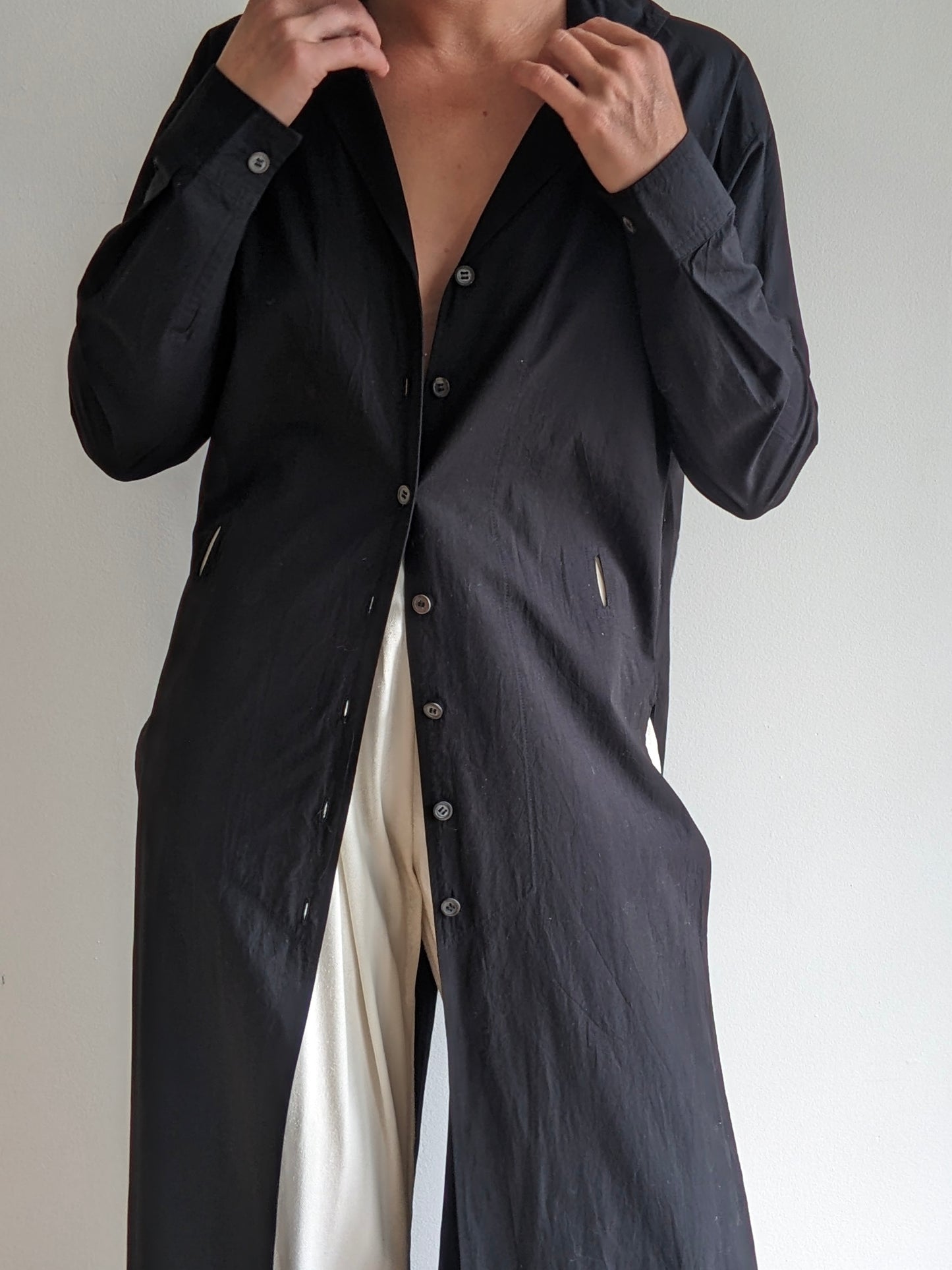 Incredible 90s Issey Miyake Belted Cotton Duster