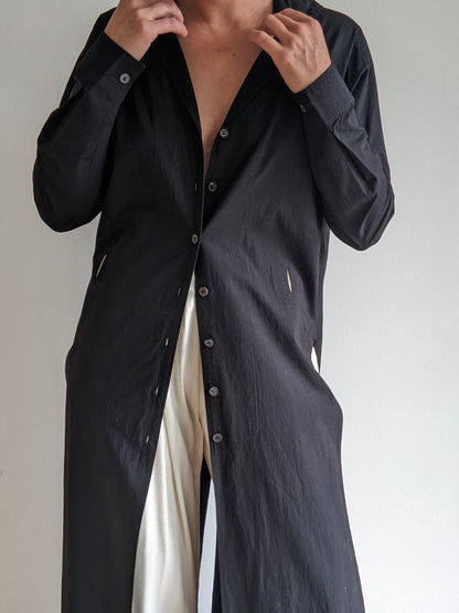 Incredible 90s Issey Miyake Belted Cotton Duster