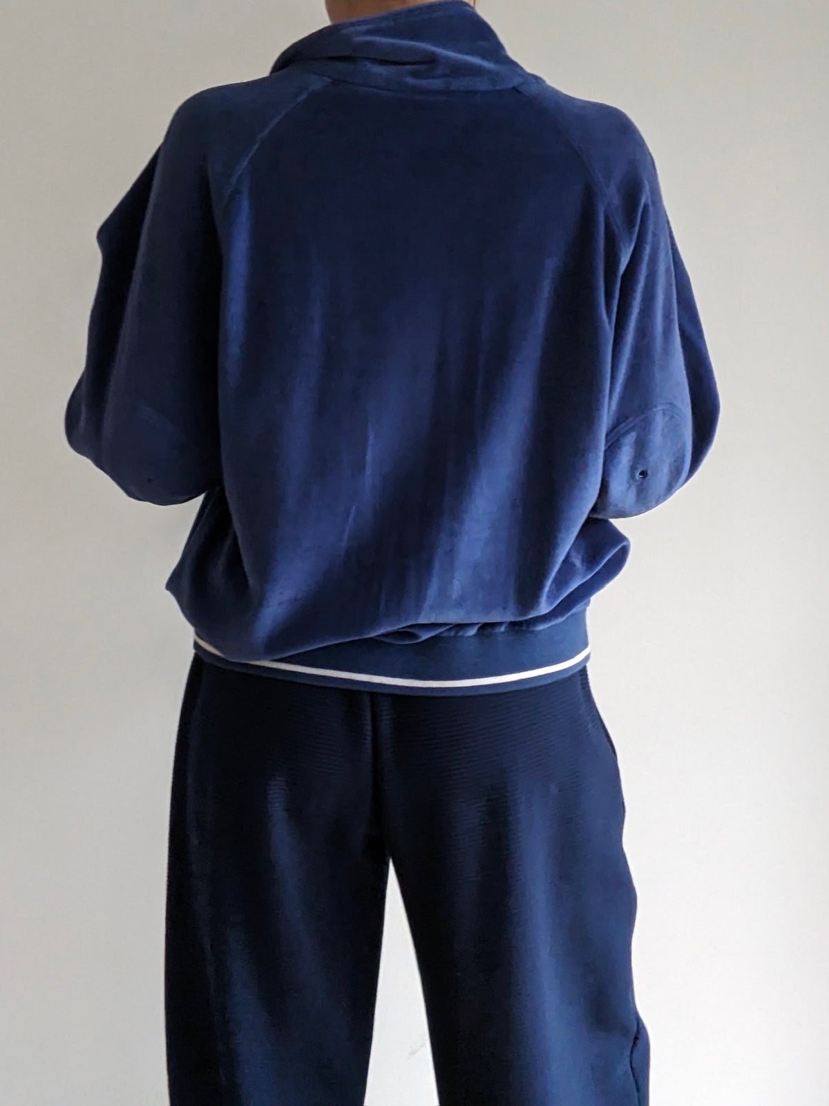 Vintage Christian Dior Ocean Velour Track Jacket