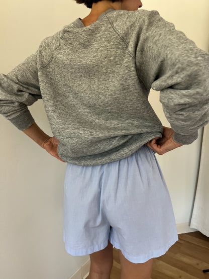 Vintage Heather Grey Raglan Sweatshirt