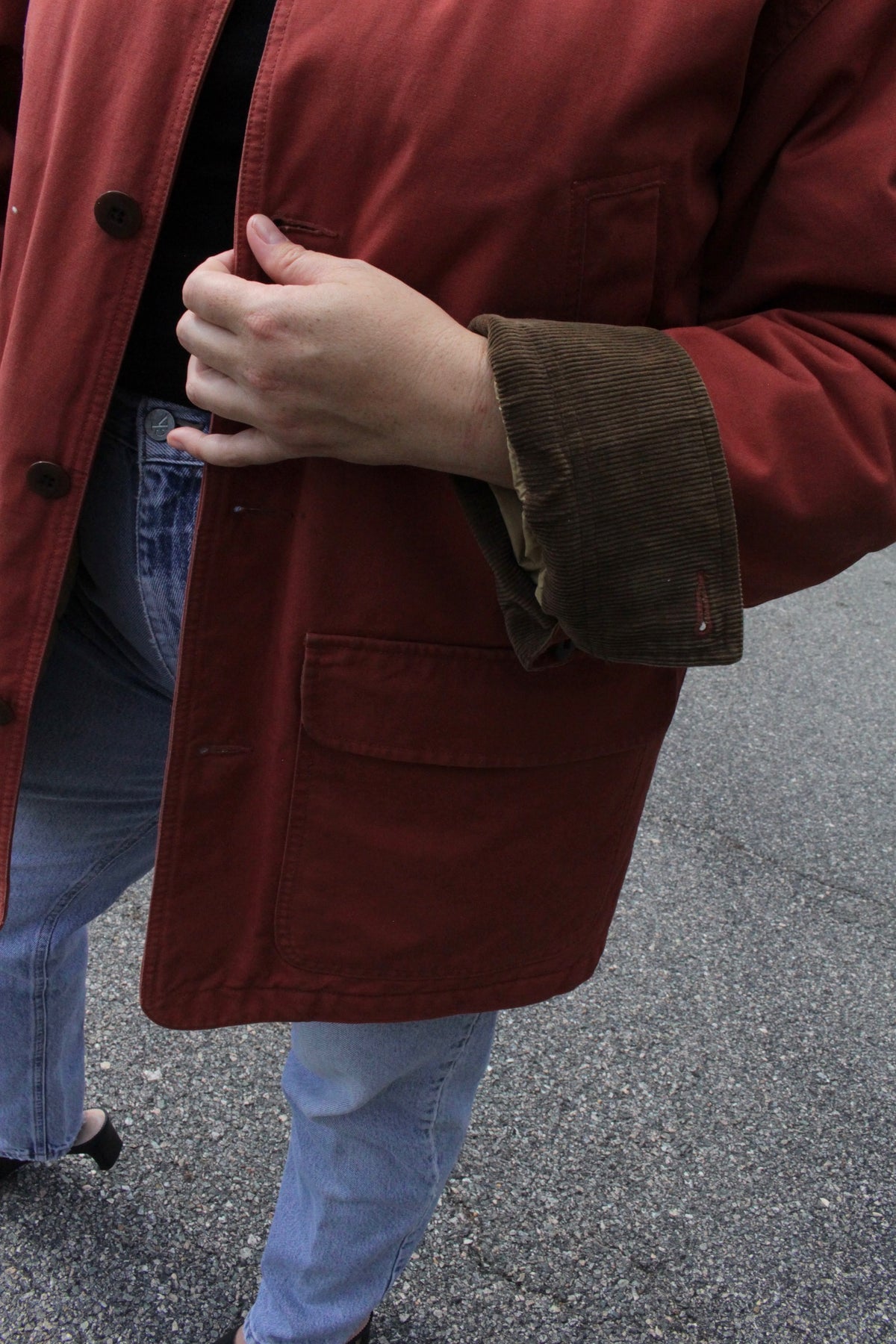 Vintage Brick Cotton Chore Coat