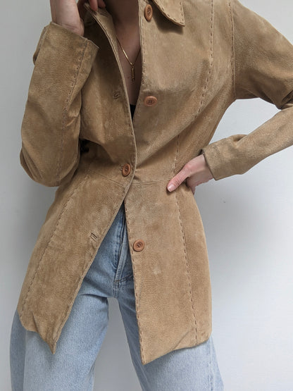 Vintage Camel Suede Jacket