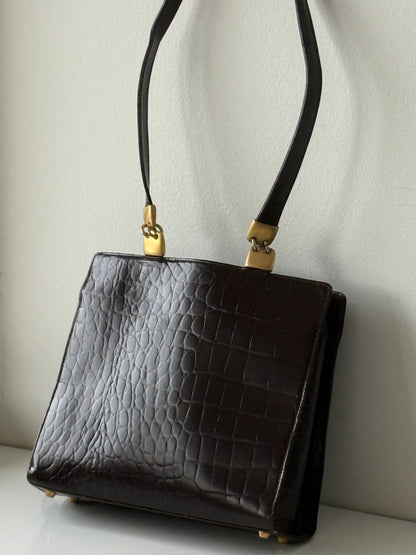 Vintage Paola Del Lungo Italian Leather Bag
