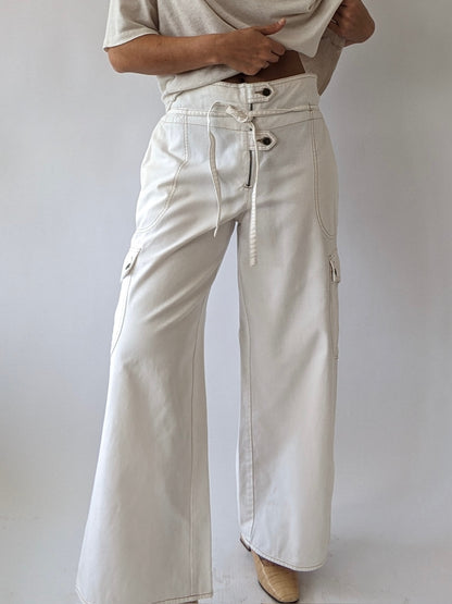 Incredible Vintage Wide Leg Cargo Pants