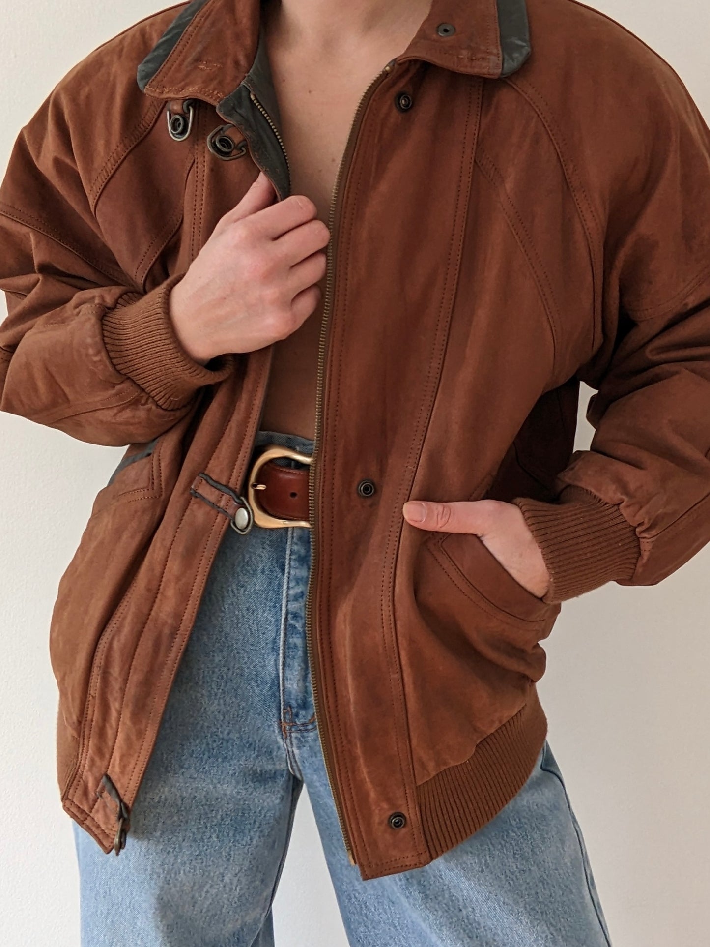 Favorite Vintage Two-Toned Leather Bomber