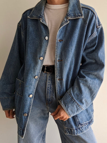 Vintage Guess Denim Chore Coat