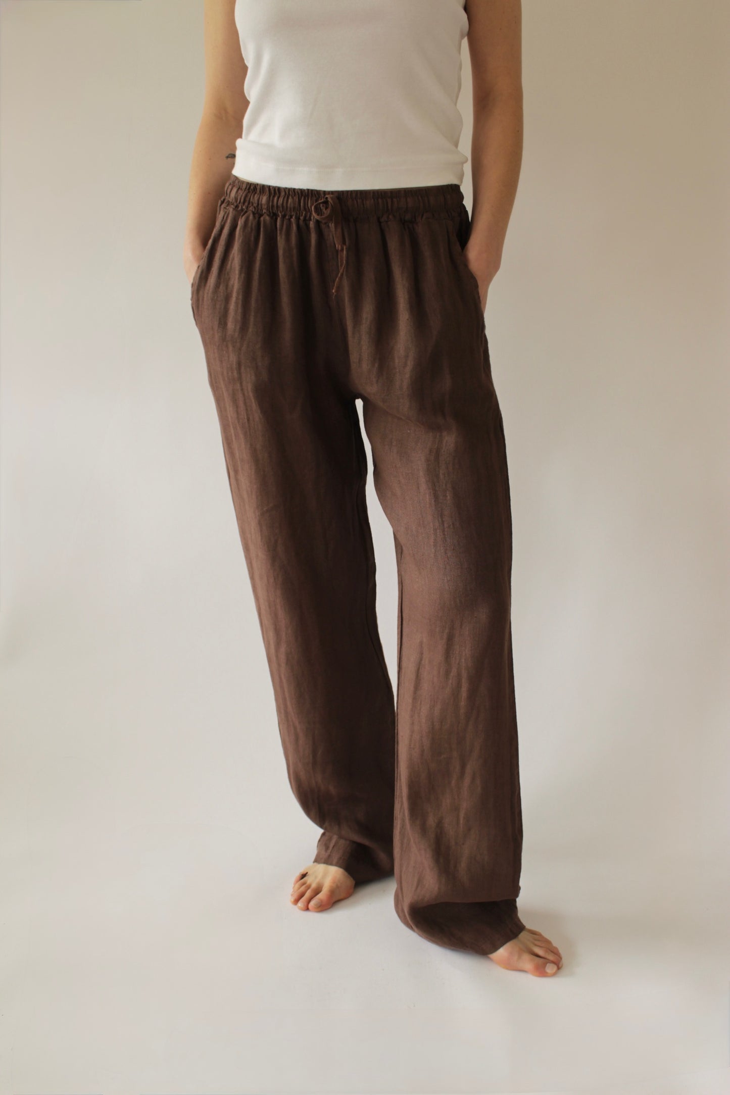 Straight Linen Trouser