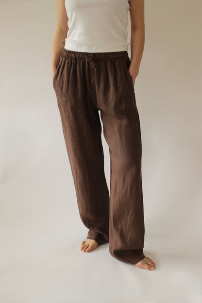 Straight Linen Trouser
