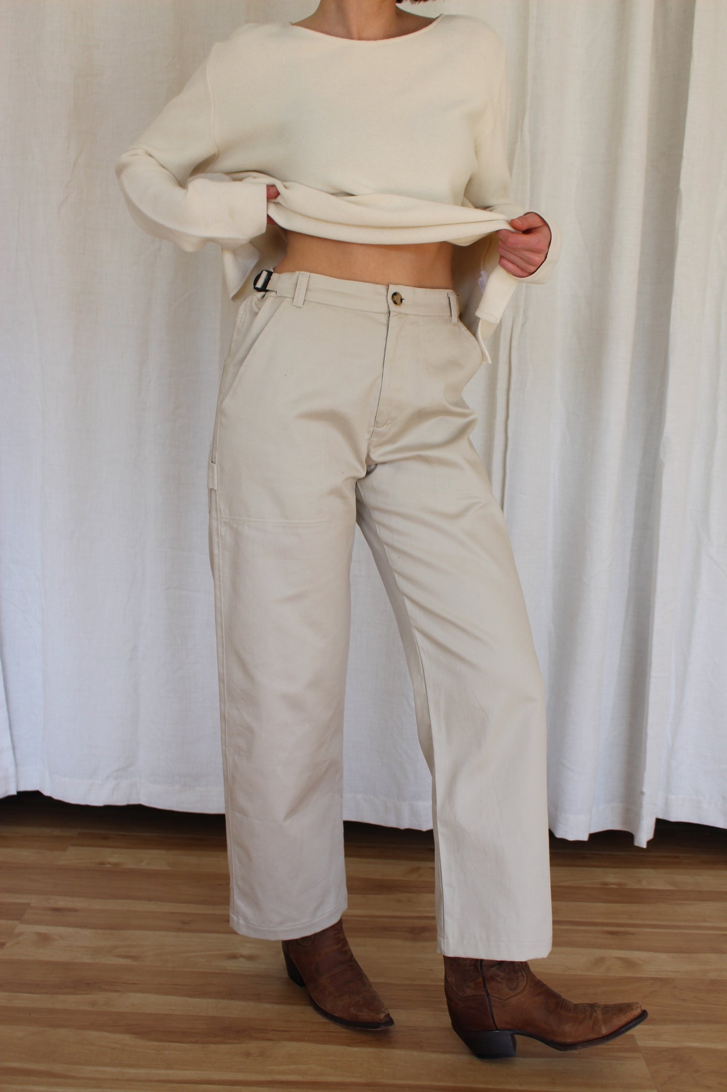 Ingrid Cotton Twill Carpenter Pant