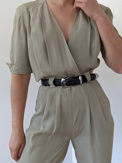 Sweetest Vintage Pleated Jumpsuit