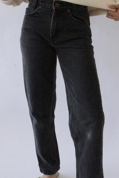 Vintage Levi's 550 Orange Tab Black Denim