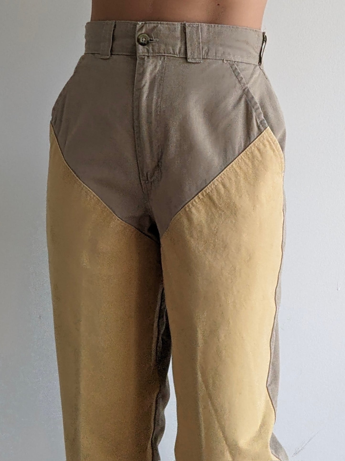 Vintage Canvas-Leg Cotton Pants