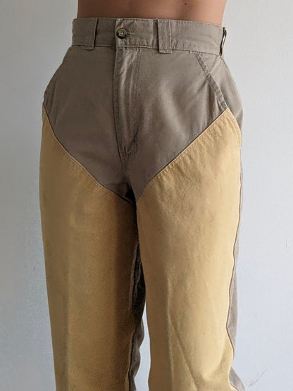 Vintage Canvas-Leg Cotton Pants