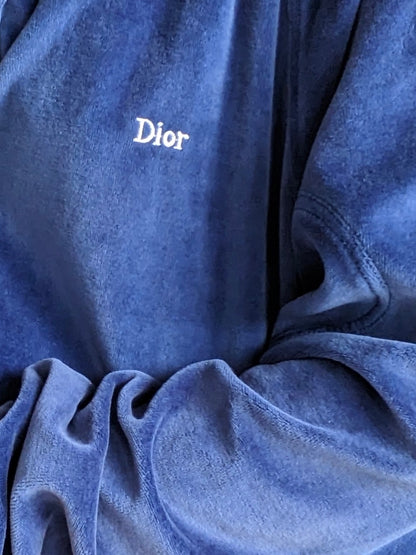 Vintage Christian Dior Ocean Velour Track Jacket
