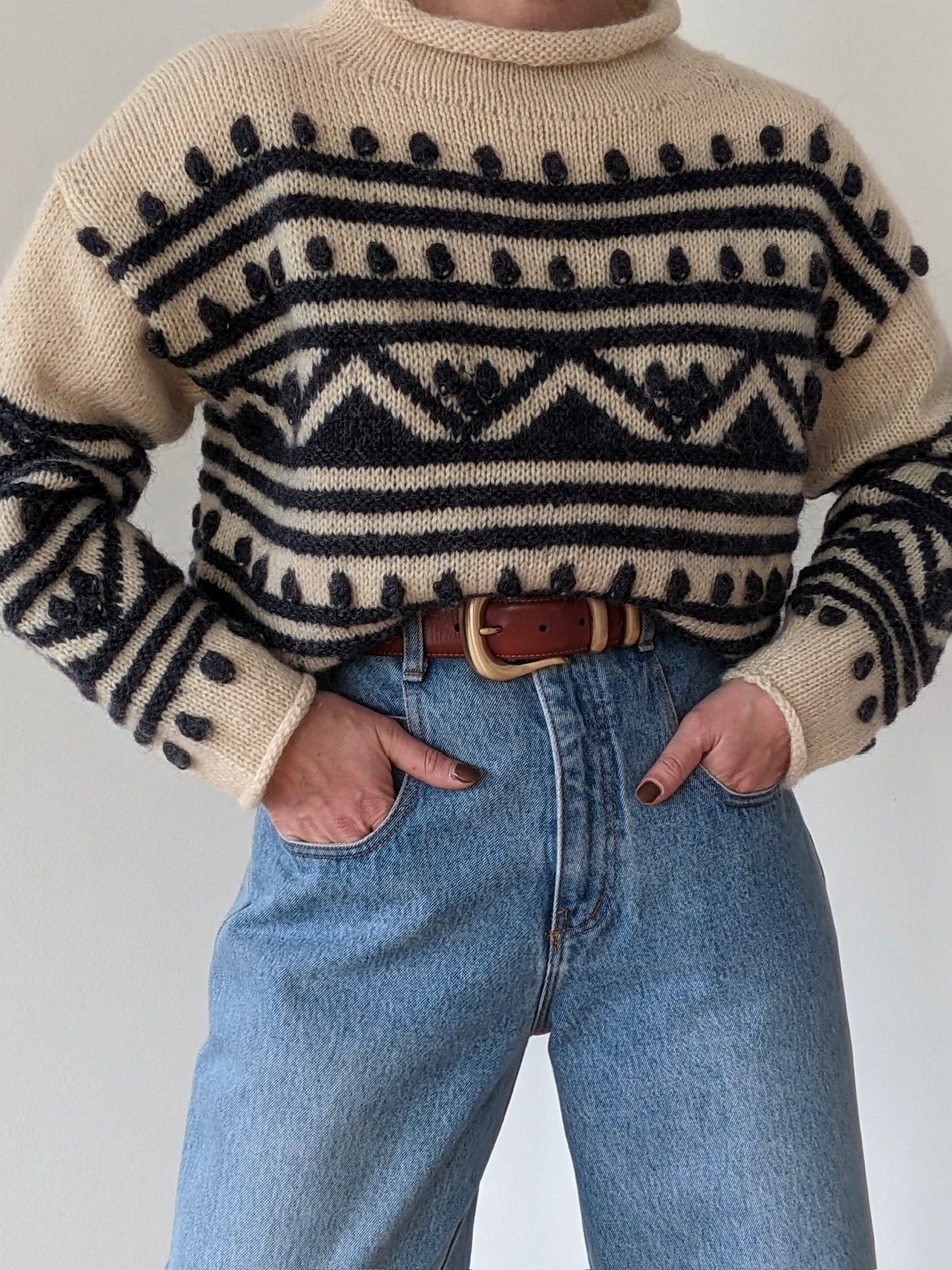 Absolute Favorite Vintage Patterned Wool Sweater