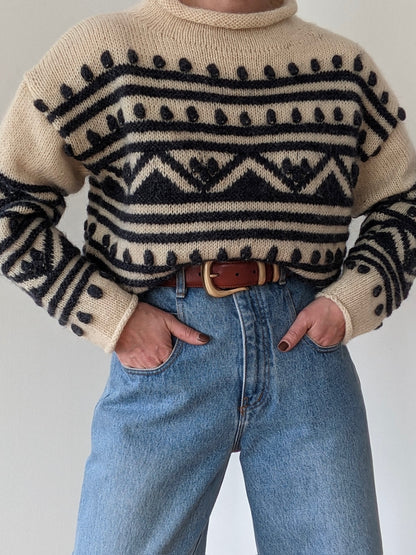 Absolute Favorite Vintage Patterned Wool Sweater
