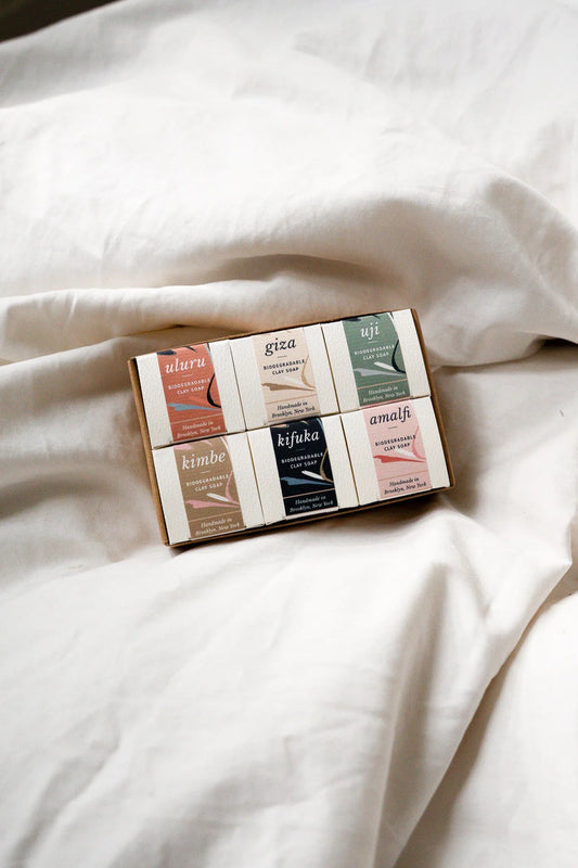 Biodegradable Clay Soap Cube Set