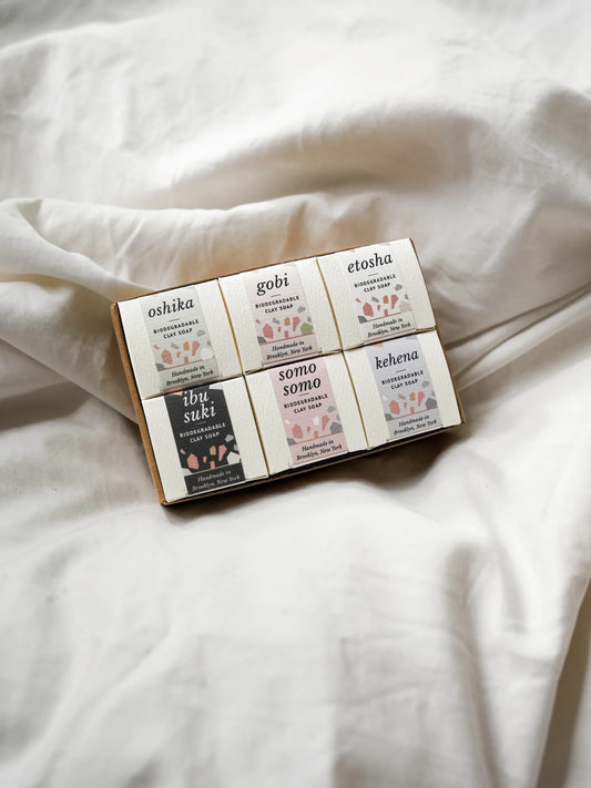 Biodegradable Clay Soap Cube Set