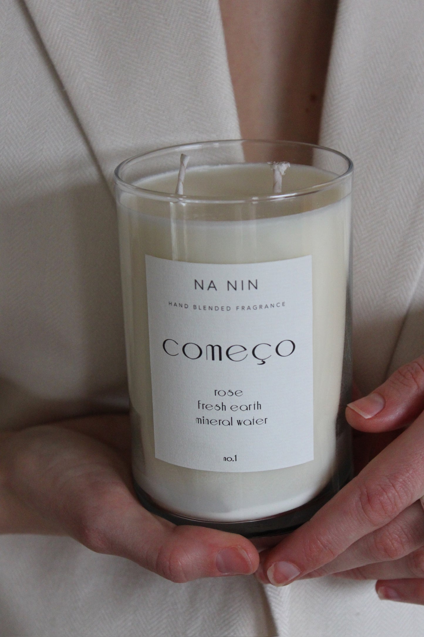 Começo No. 1 Candle / Rose, Fresh Earth, Mineral Water