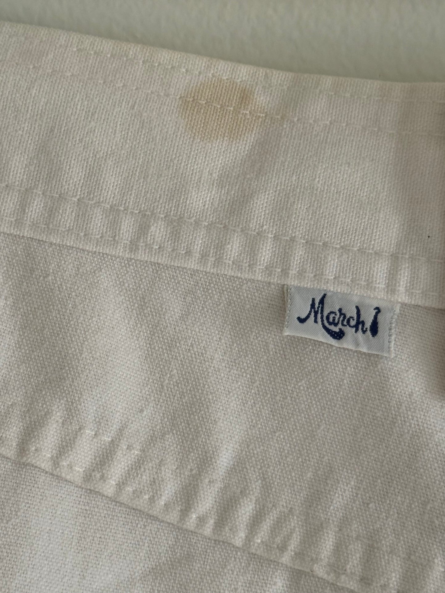 Incredible Vintage Ivory Sailor Pants