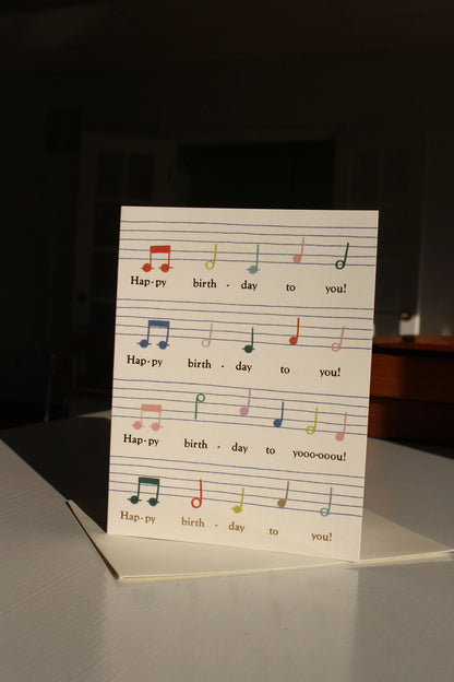 Birthday Song Card