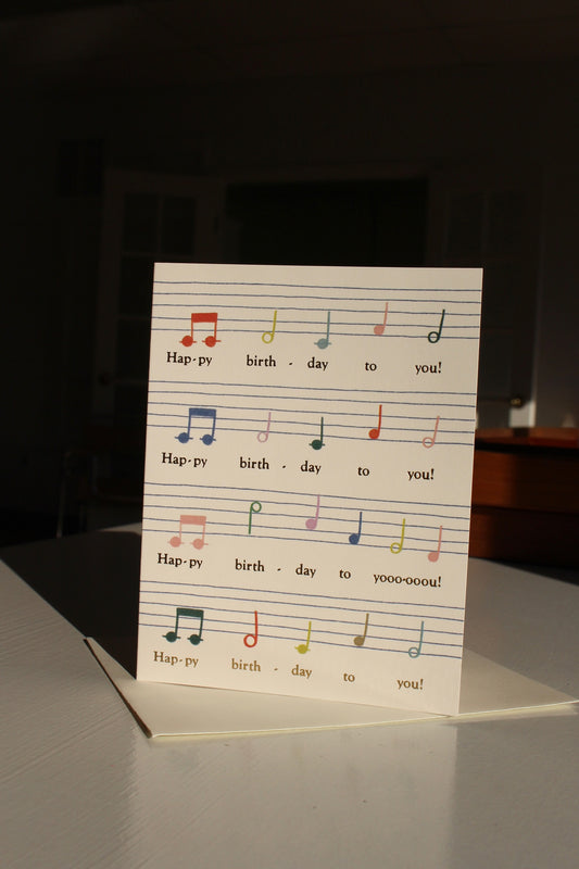 Birthday Song Card