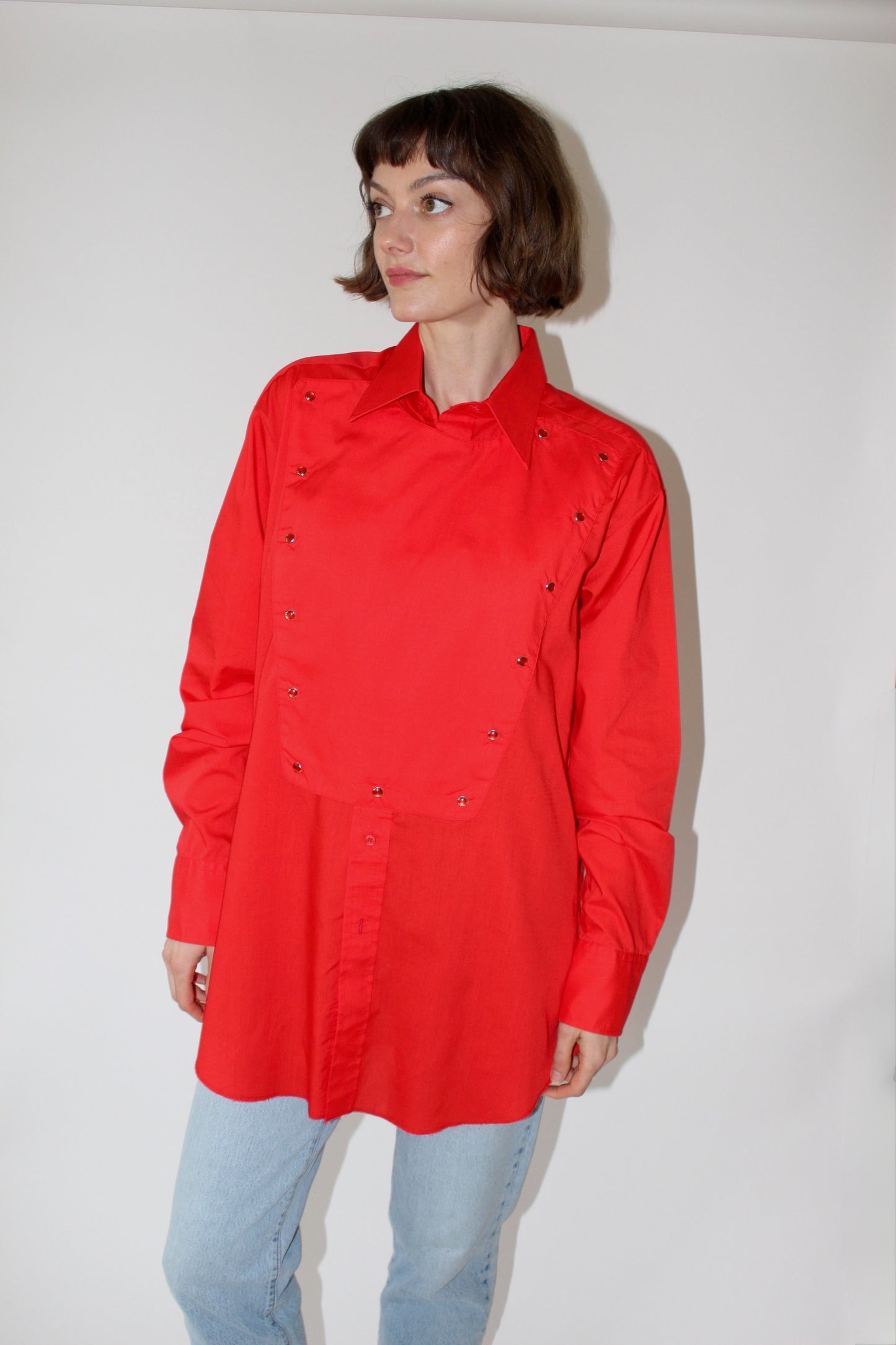 Vintage Tart Western Snap Bib Shirt