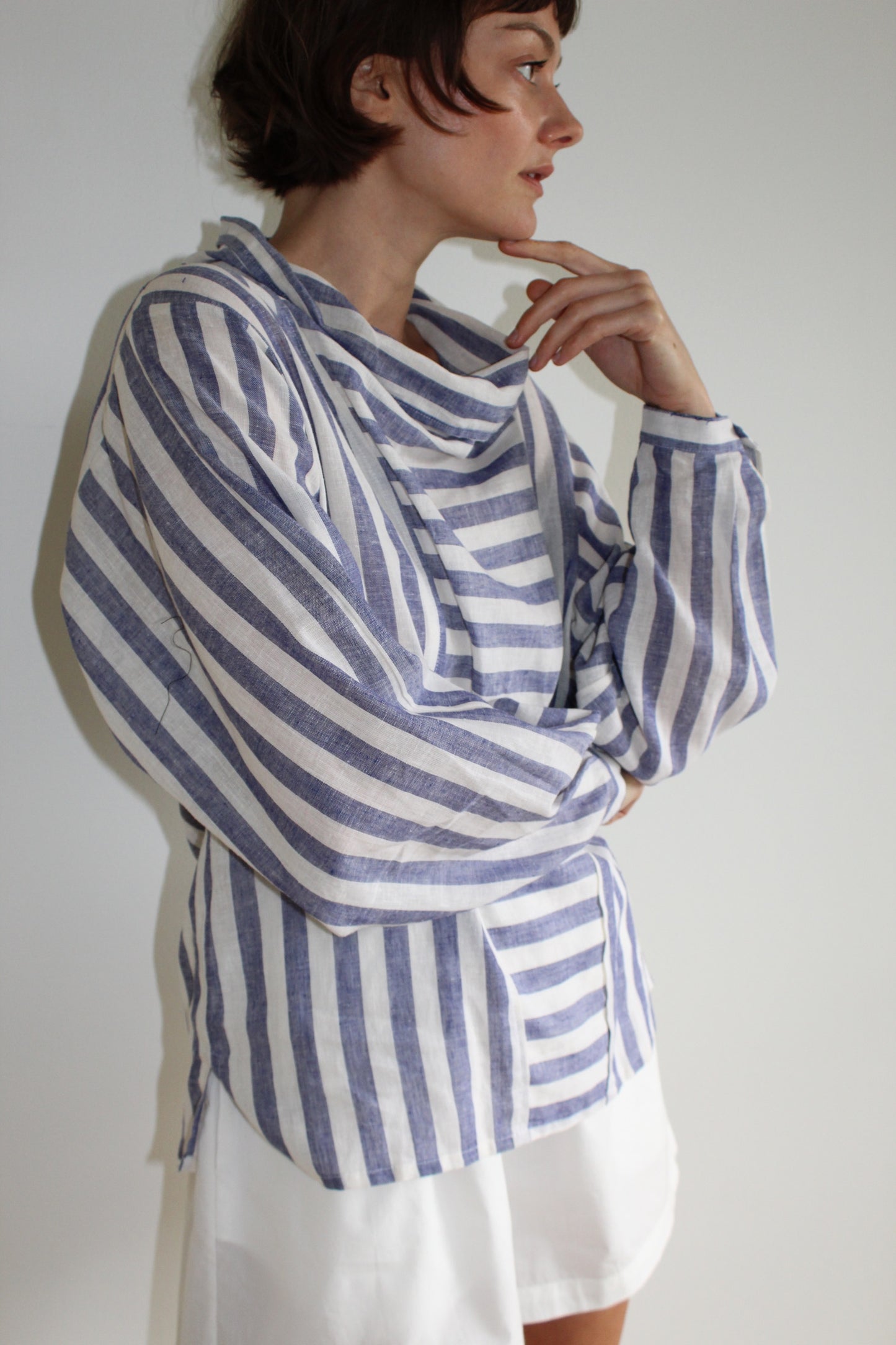 Favorite Vintage Striped Linen Blouse