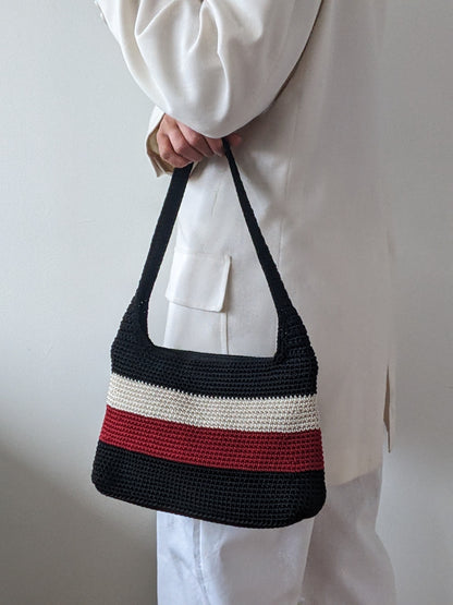 Vintage The Sak Striped Crochet Purse