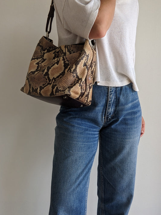 Favorite Vintage Printed Snakeskin Leather Bag