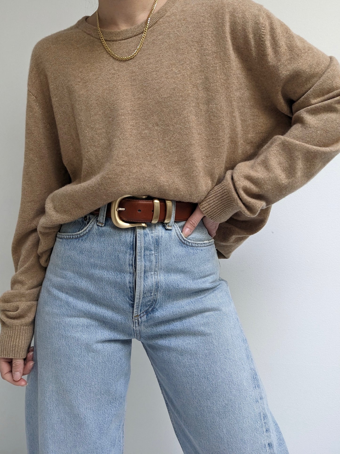 Pecan Cashmere Sweater