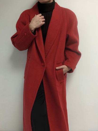 Beautiful Vintage Raspberry Wool Coat
