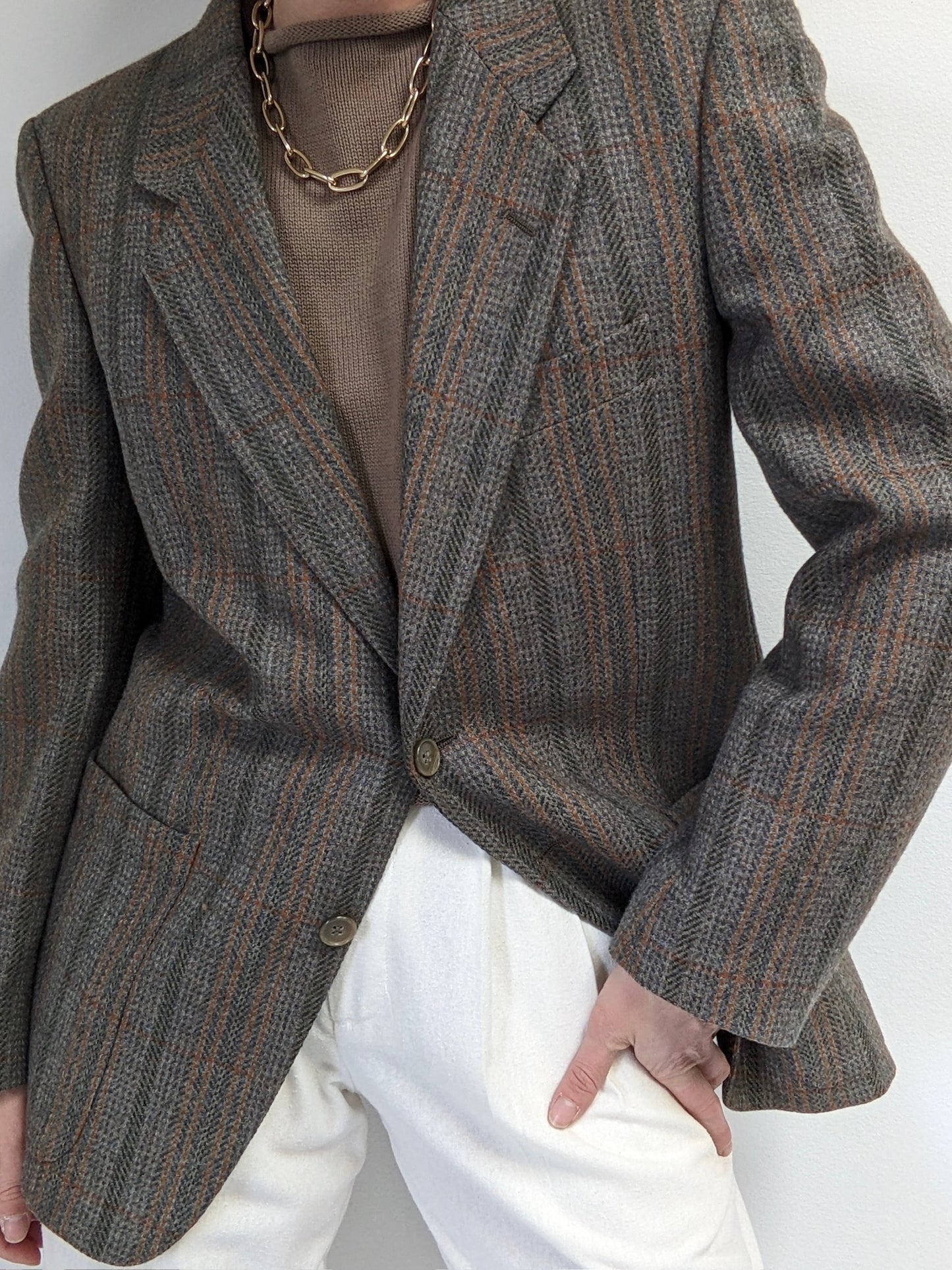 Beautiful Vintage Louis Féraud Woven Wool Blazer