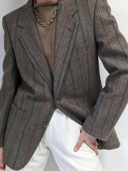 Beautiful Vintage Louis Féraud Woven Wool Blazer
