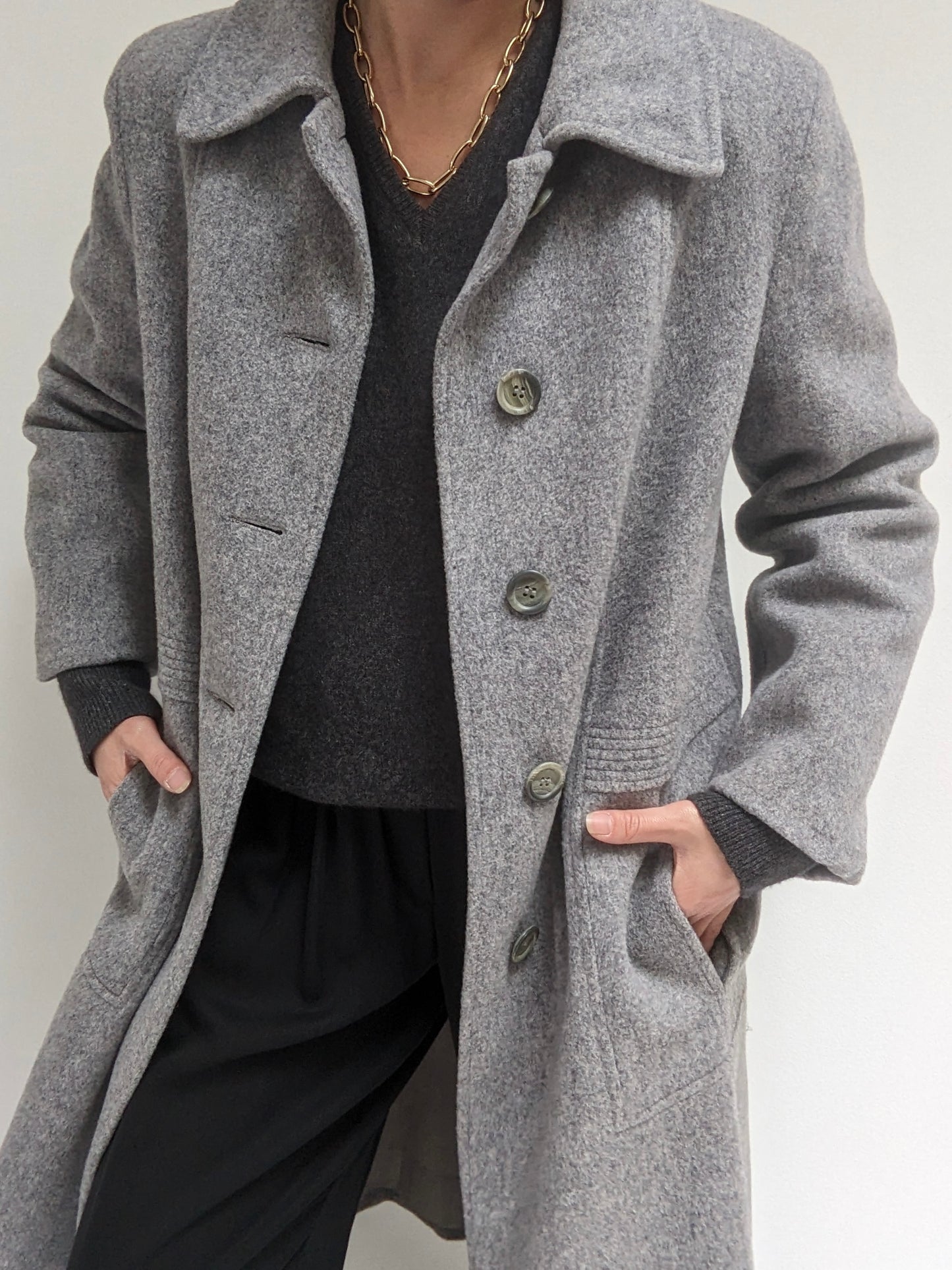 Lovely Vintage Ash Wool Coat