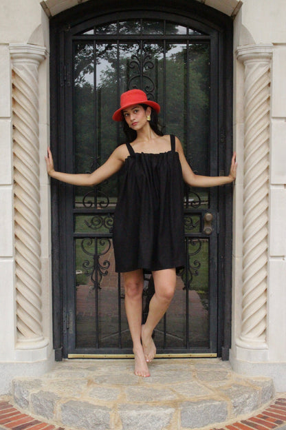 Toni Woven Silk Baby Doll Dress