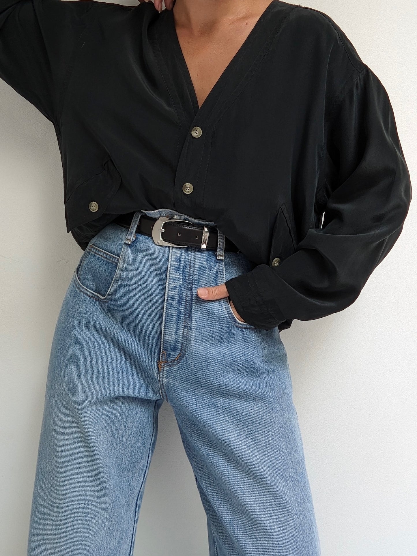 Vintage Caviar Silk Jacket